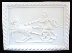 Dollhouse Miniature Chariot Wall plaque